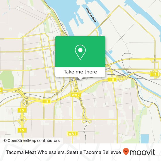 Tacoma Meat Wholesalers map