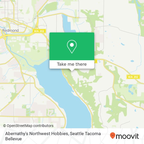 Abernathy's Northwest Hobbies map
