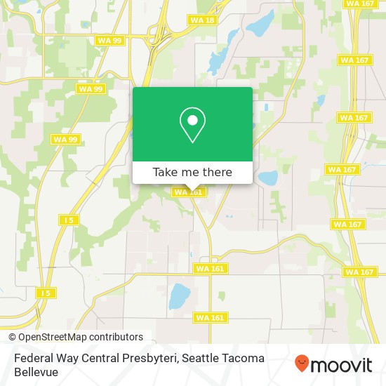 Federal Way Central Presbyteri map