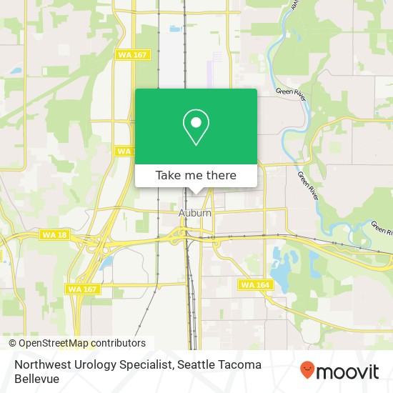 Northwest Urology Specialist map