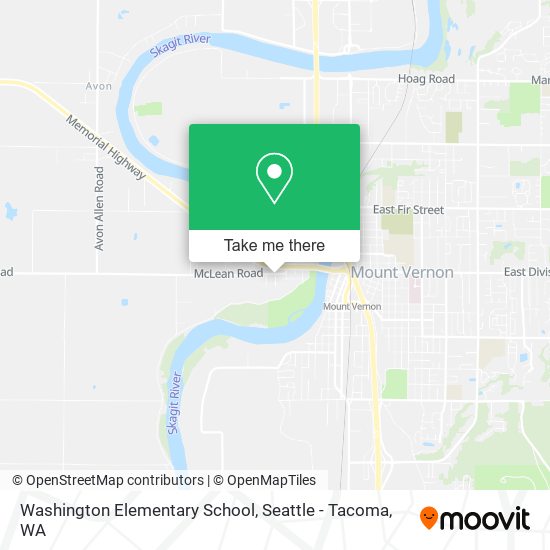 Mapa de Washington Elementary School