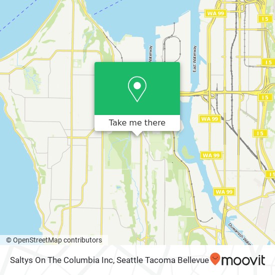 Mapa de Saltys On The Columbia Inc