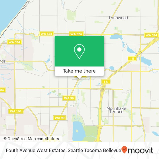 Fouth Avenue West Estates map