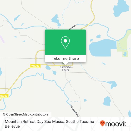 Mountain Retreat Day Spa Massa map