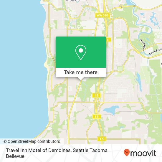 Travel Inn Motel of Demoines map