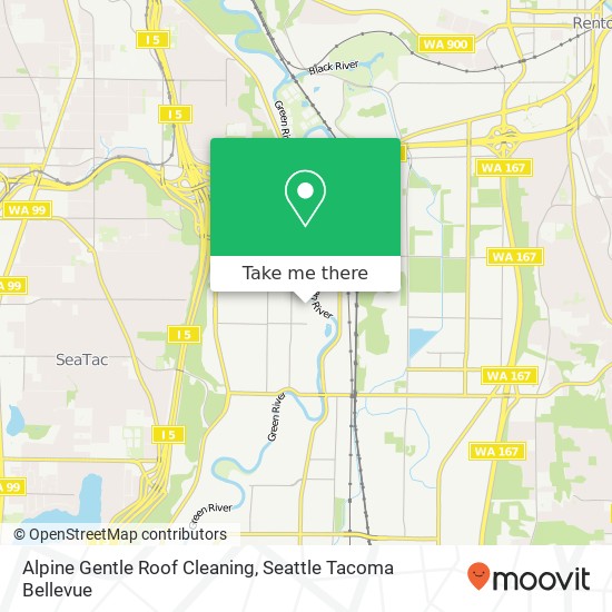 Alpine Gentle Roof Cleaning map