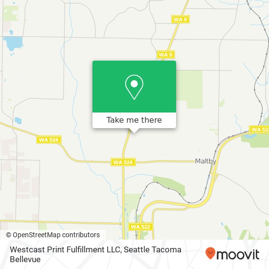 Westcast Print Fulfillment LLC map