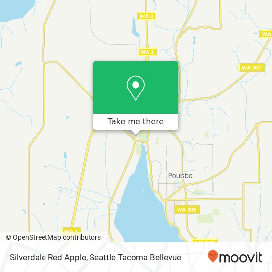 Silverdale Red Apple map