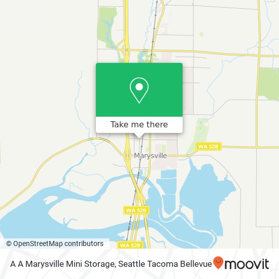 Mapa de A A Marysville Mini Storage