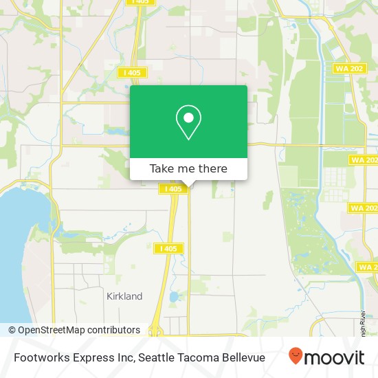 Mapa de Footworks Express Inc