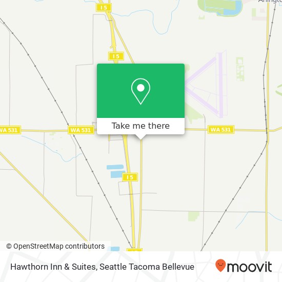 Hawthorn Inn & Suites map