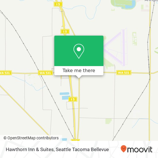 Mapa de Hawthorn Inn & Suites