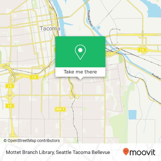 Mapa de Mottet Branch Library