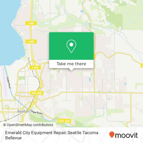 Emerald City Equipment Repair map