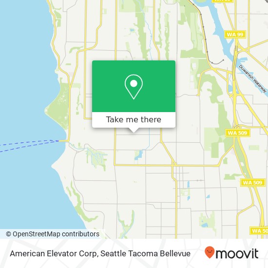 American Elevator Corp map