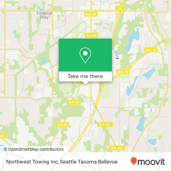 Northwest Towing Inc map