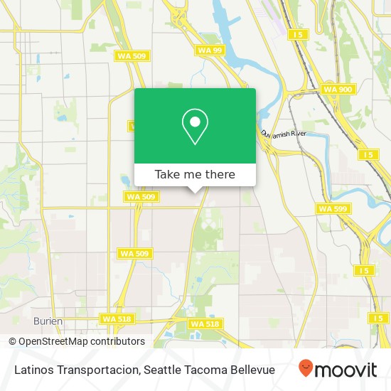 Mapa de Latinos Transportacion