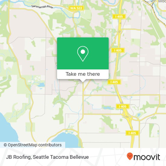 JB Roofing map