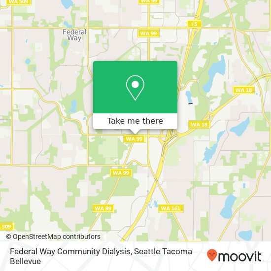 Federal Way Community Dialysis map