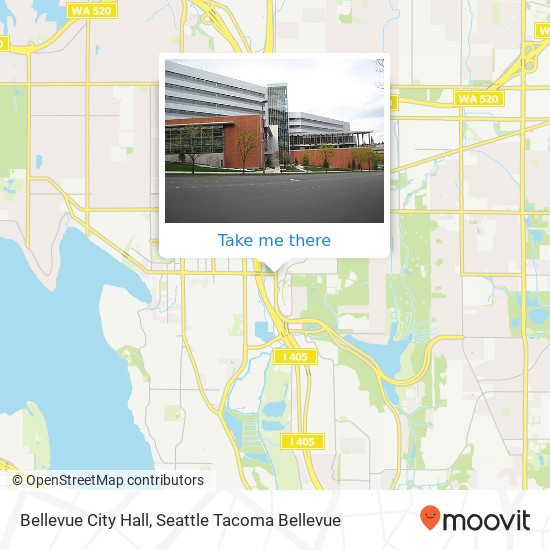 Mapa de Bellevue City Hall