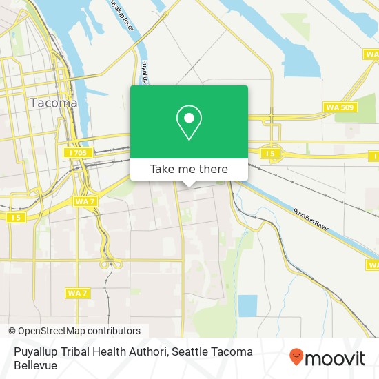 Mapa de Puyallup Tribal Health Authori