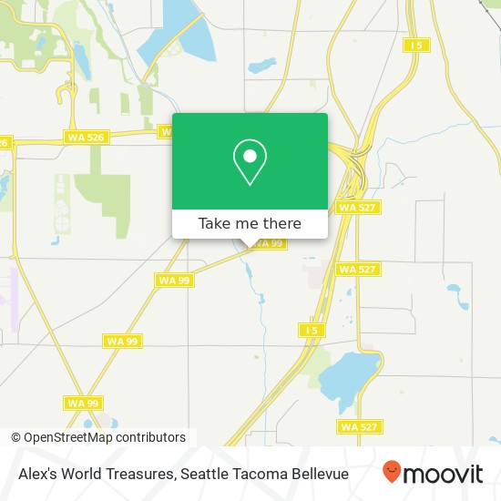 Alex's World Treasures map