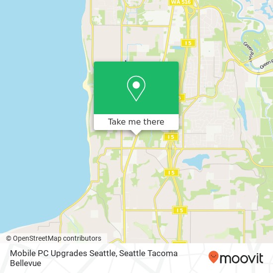 Mobile PC Upgrades Seattle map