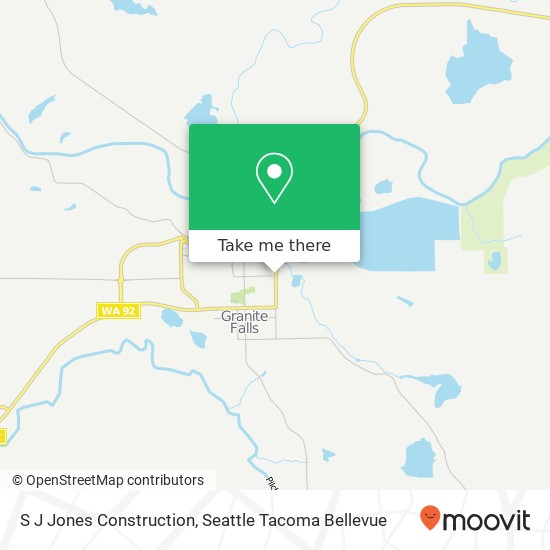 S J Jones Construction map