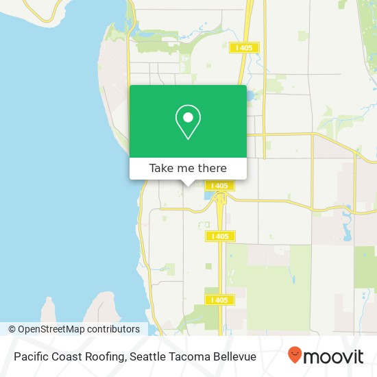 Pacific Coast Roofing map