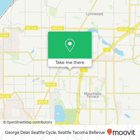 Mapa de George Dean Seattle Cycle