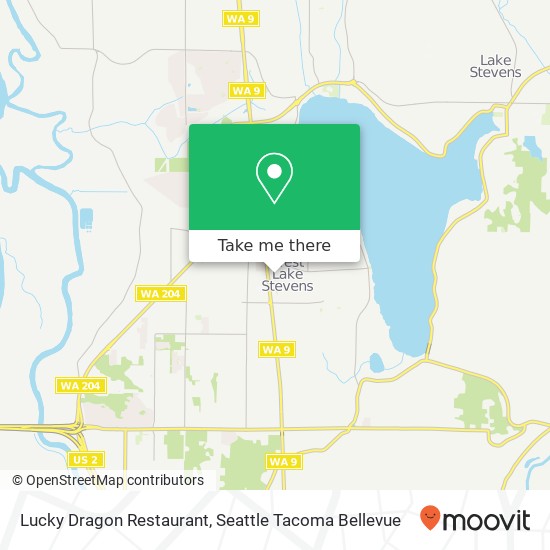 Mapa de Lucky Dragon Restaurant