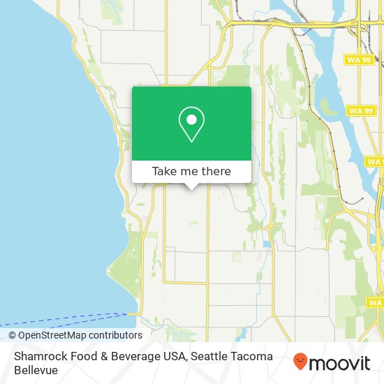 Shamrock Food & Beverage USA map