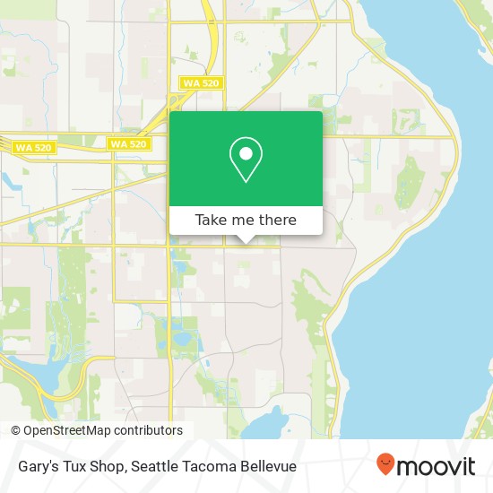 Gary's Tux Shop map