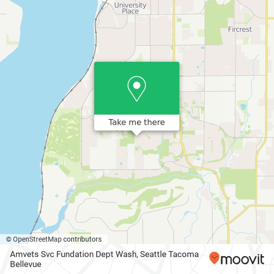 Amvets Svc Fundation Dept Wash map