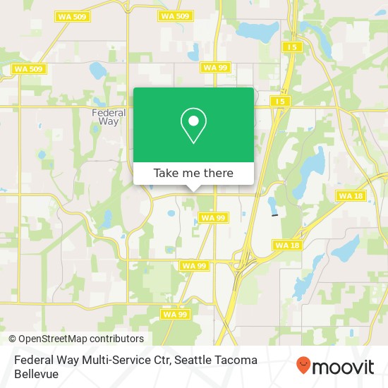 Federal Way Multi-Service Ctr map