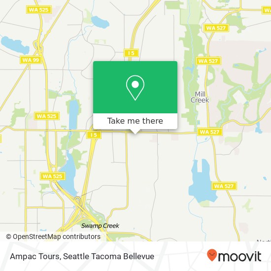 Ampac Tours map