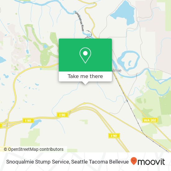 Snoqualmie Stump Service map