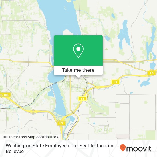 Washington State Employees Cre map