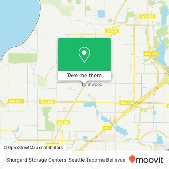 Shurgard Storage Centers map