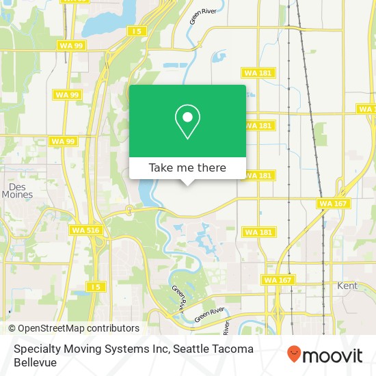 Mapa de Specialty Moving Systems Inc