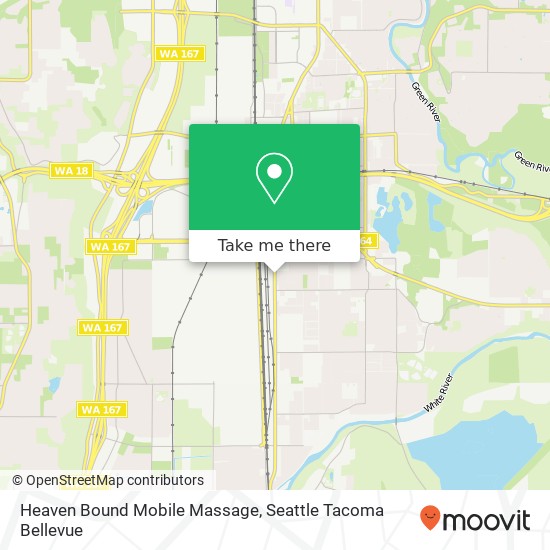 Heaven Bound Mobile Massage map