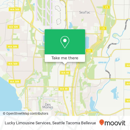 Lucky Limousine Services map