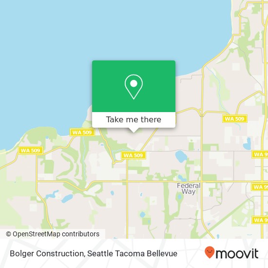 Bolger Construction map