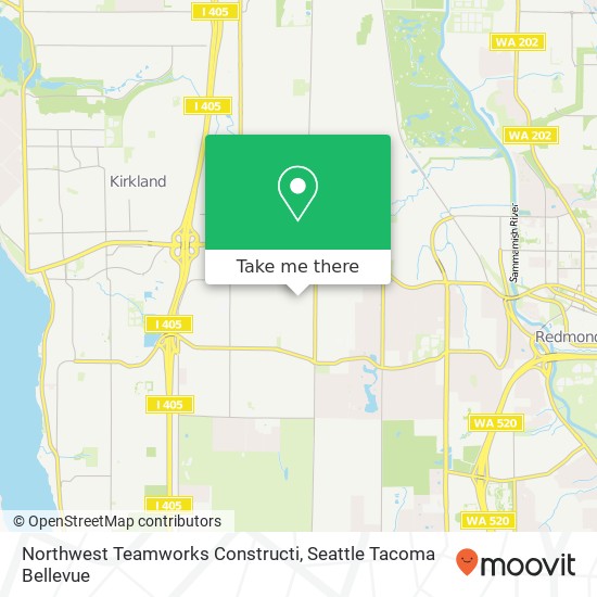 Northwest Teamworks Constructi map
