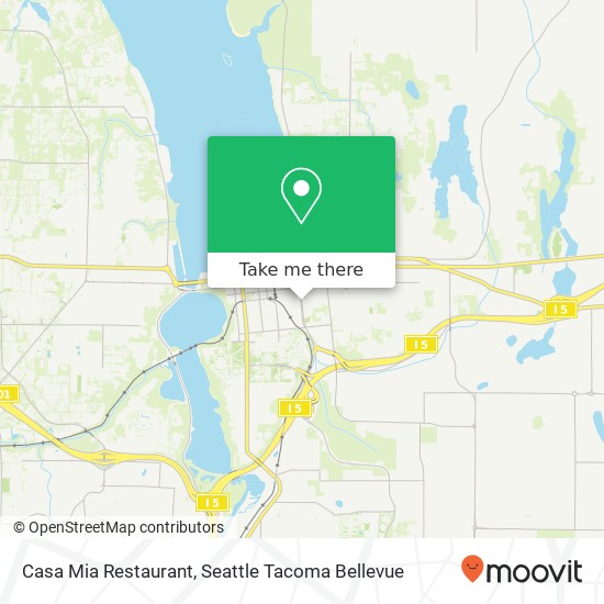 Mapa de Casa Mia Restaurant