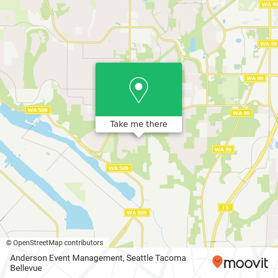 Anderson Event Management map