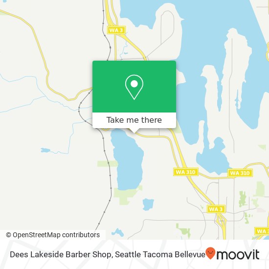 Mapa de Dees Lakeside Barber Shop
