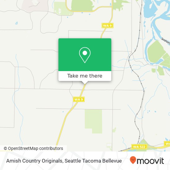 Amish Country Originals map