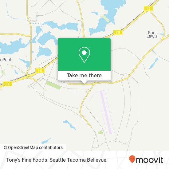 Mapa de Tony's Fine Foods