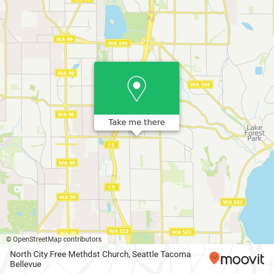 Mapa de North City Free Methdst Church